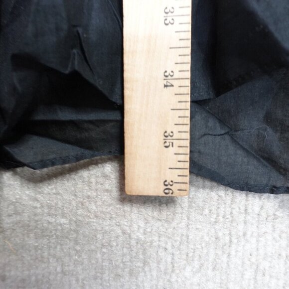 J.Crew Dress Black Large Smocked Off the Shoulder Beach NEW - Picture 6 of 13